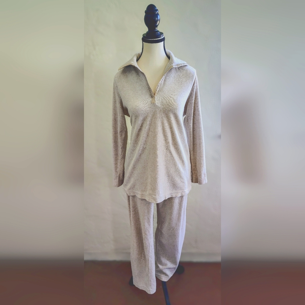 Cream Pajama Set with Relaxed Fit